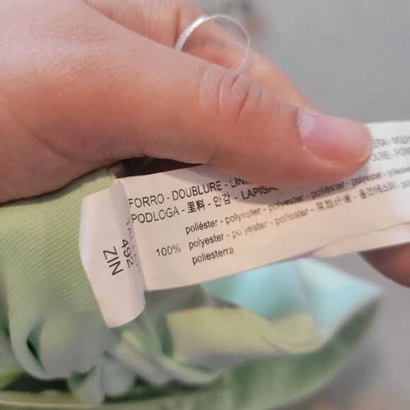 Zara Mini Green Mint Skirt Size XS - Picture 7 of 8